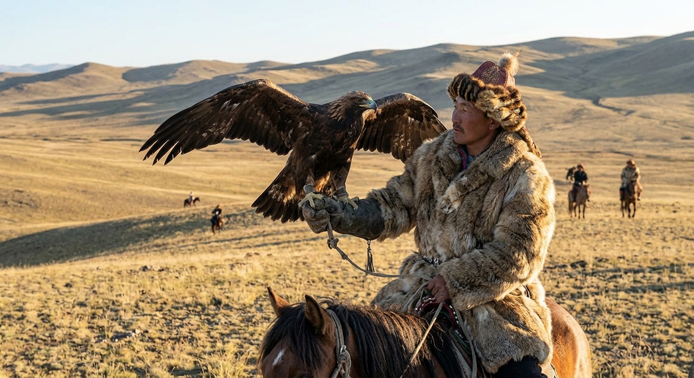 Tradiciones de la Estepa: El arte ancestral de la caza con Águila Real