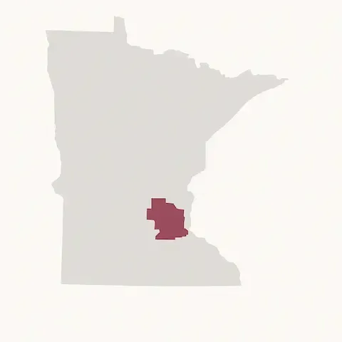 Map highlighting Eden Prairie service area in Minnesota by Eden Prairie Remodeling Pros.