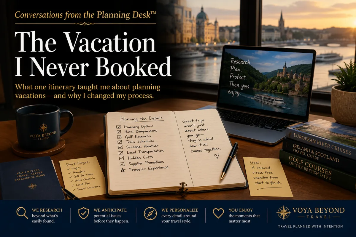 The Vacation I Never Booked | What a Travel Advisor Really Does Behind the Scenes