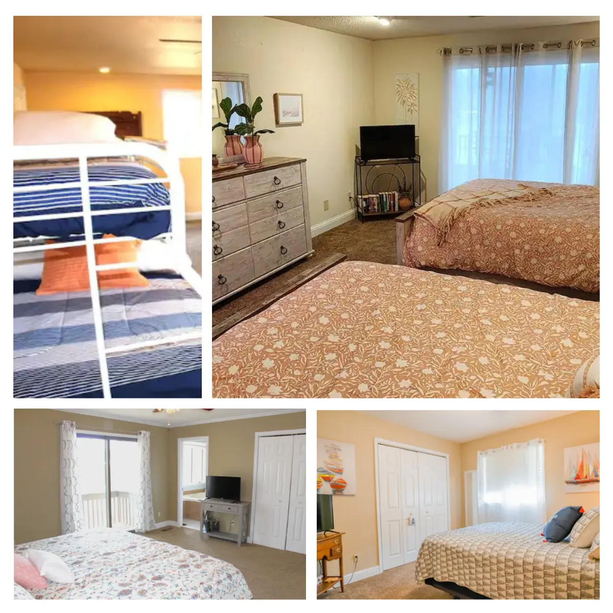 Comfort awaits in the cozy bedrooms of Anchor House