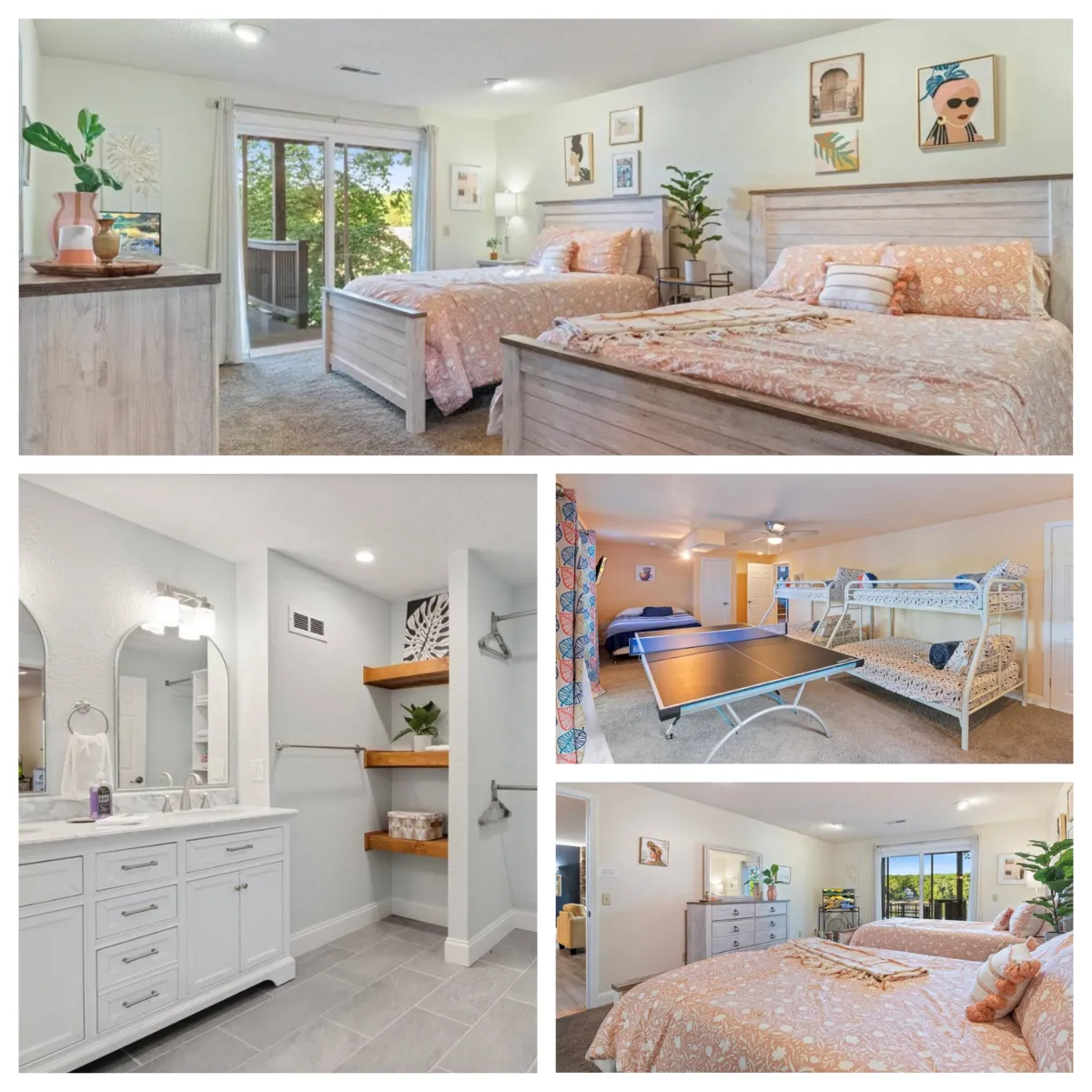 Anchor House: Cozy bedrooms, spacious living room, and ample parking