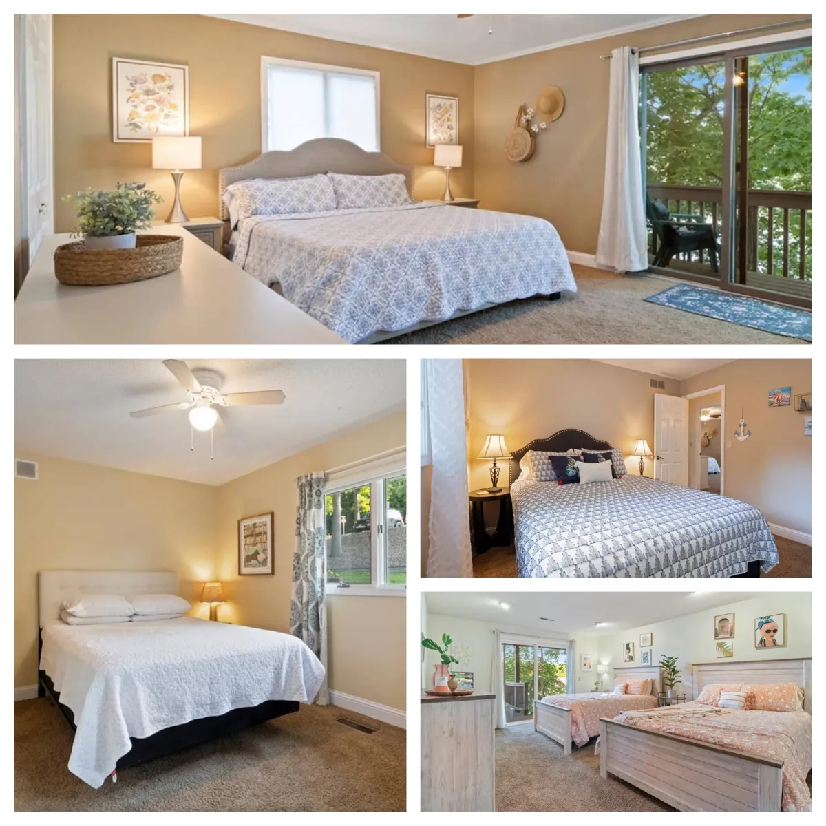 Comfort awaits in the cozy bedrooms of Anchor House