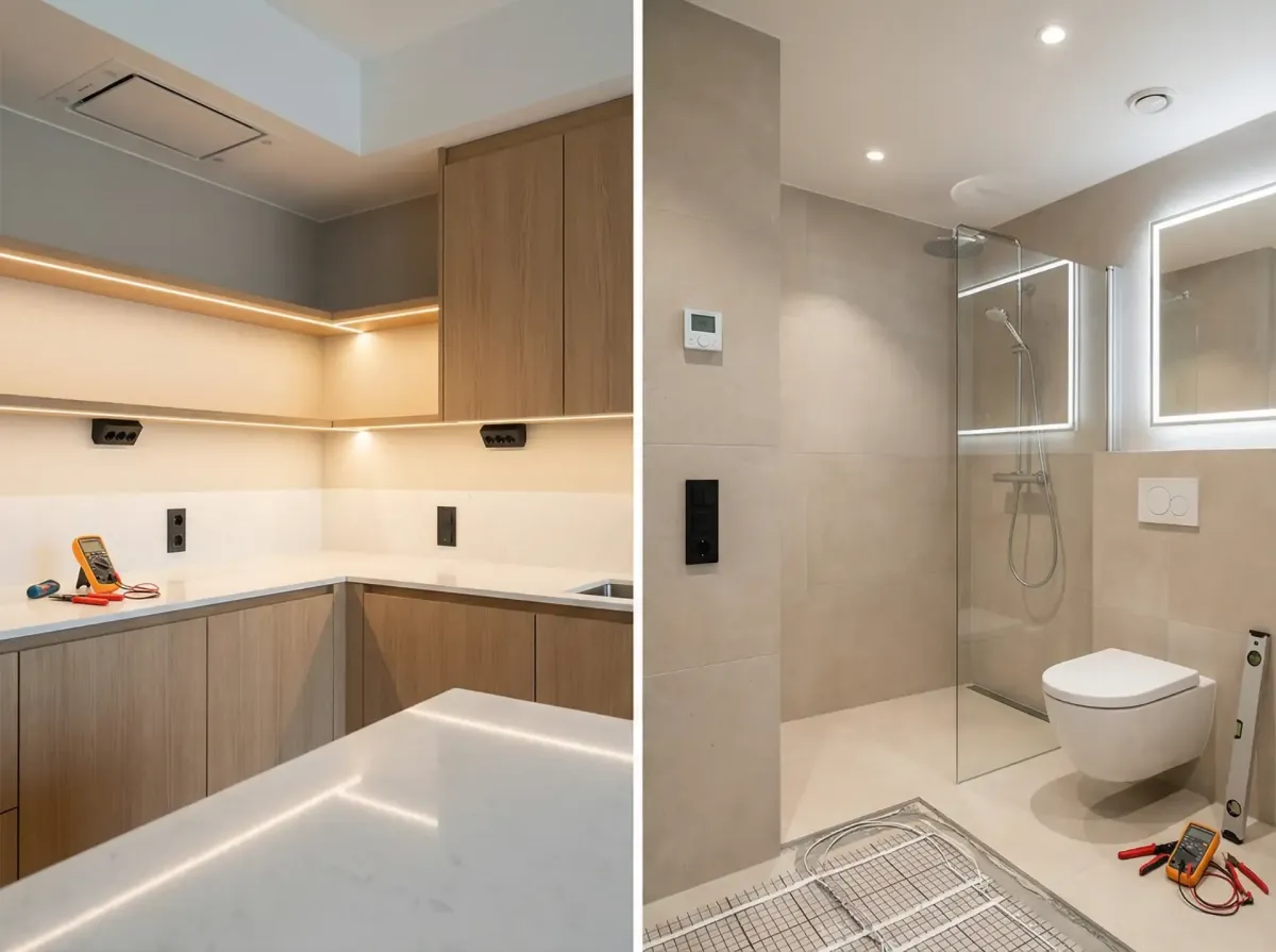 Elektriker til kjøkken og bad