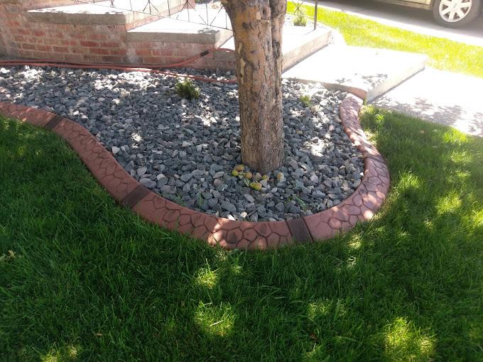 Custom curbing done by us