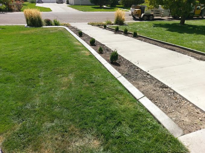 Custom curbing done by us