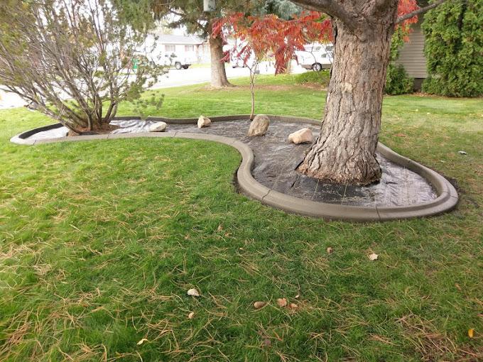 Custom curbing done by us