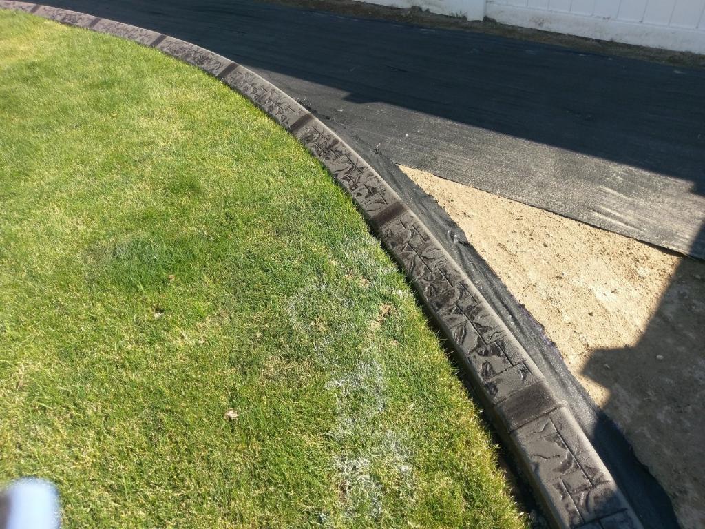 Custom curbing done by us