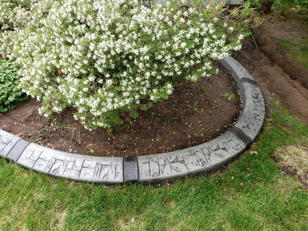 Custom curbing done by us