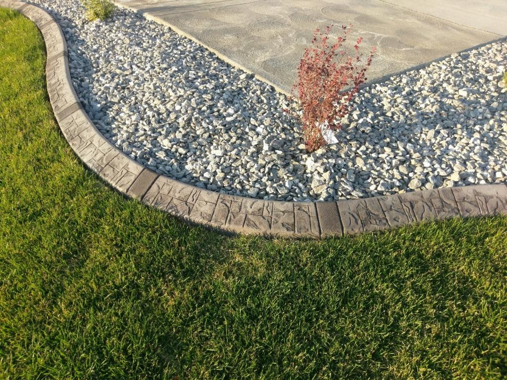 Custom curbing done by us