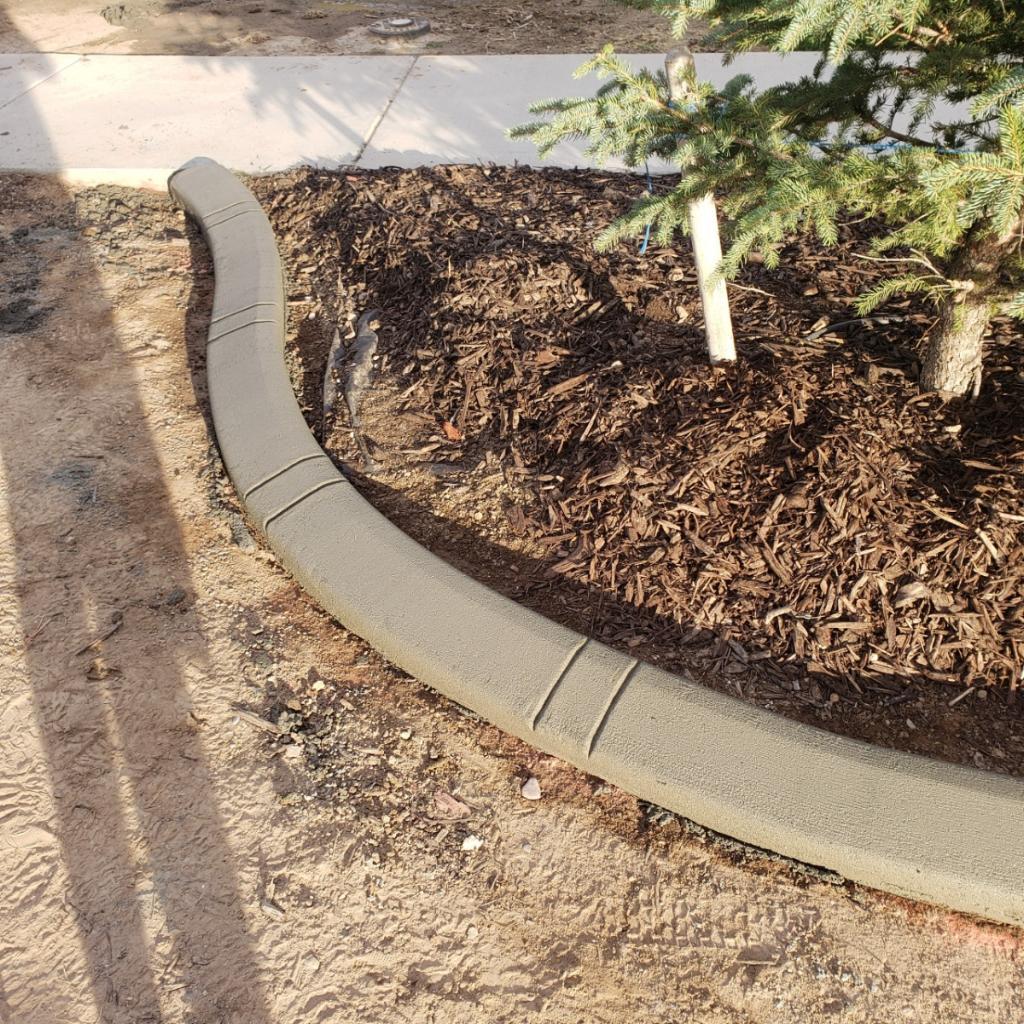 Custom curbing done by us