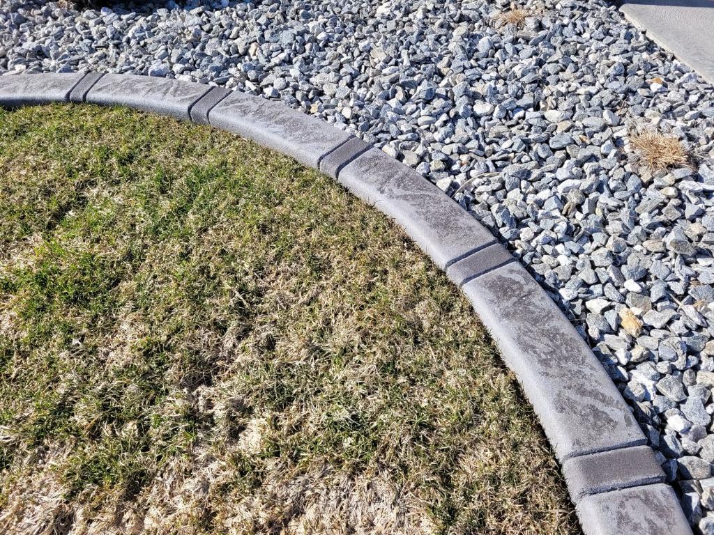 Custom curbing done by us