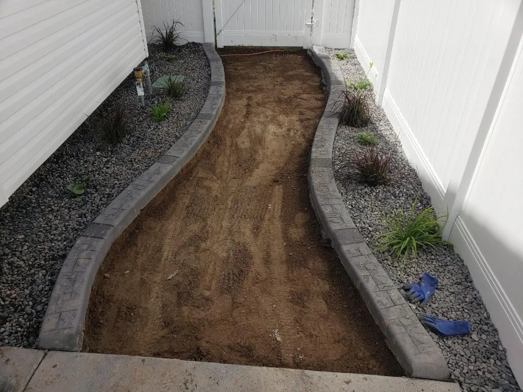 Custom curbing done by us