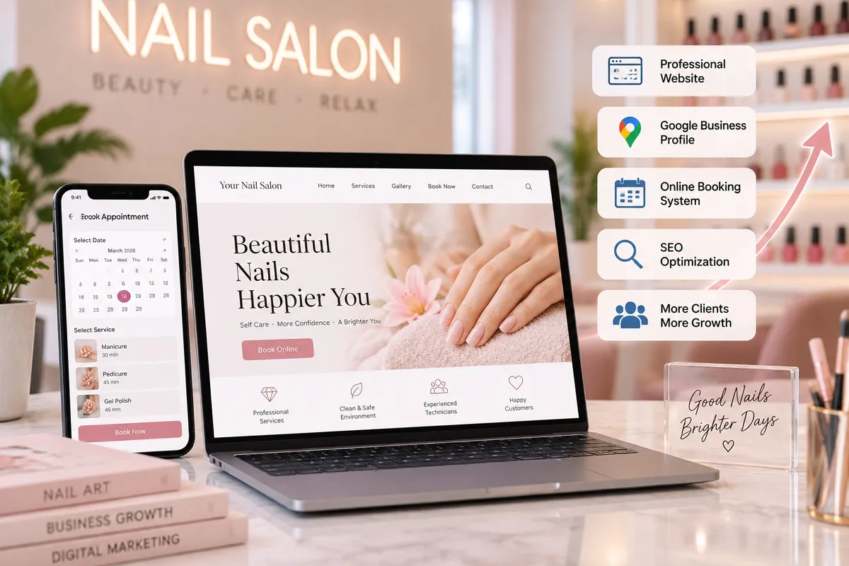 Website Nail Salon cần gì để tăng Booking Online?