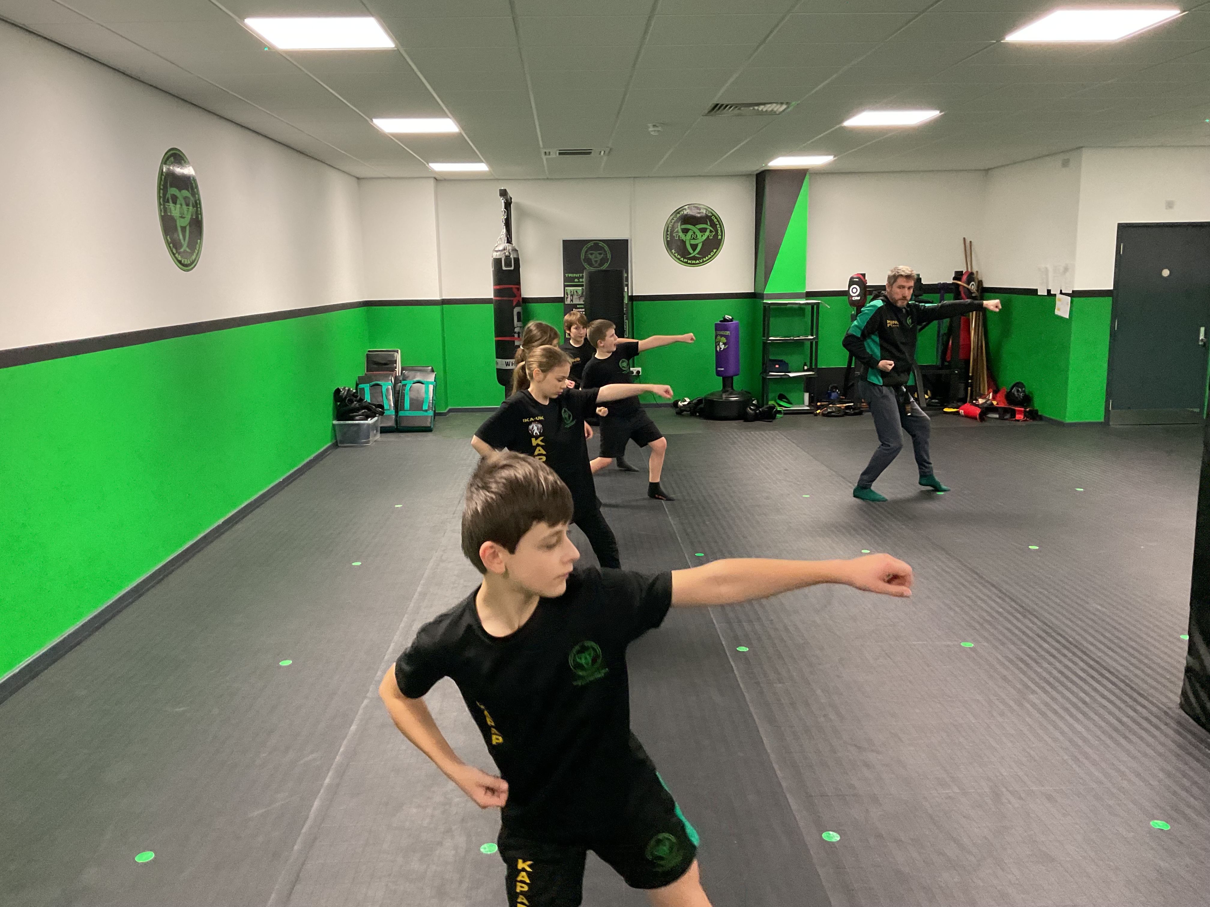 Image of Kids Kung Fu training