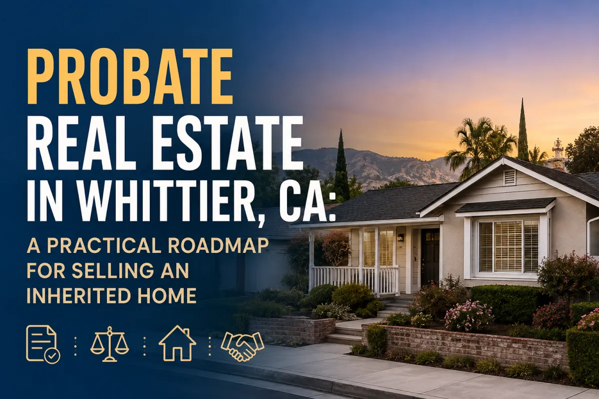 Probate real estate in Whittier CA with an inherited home prepared for sale