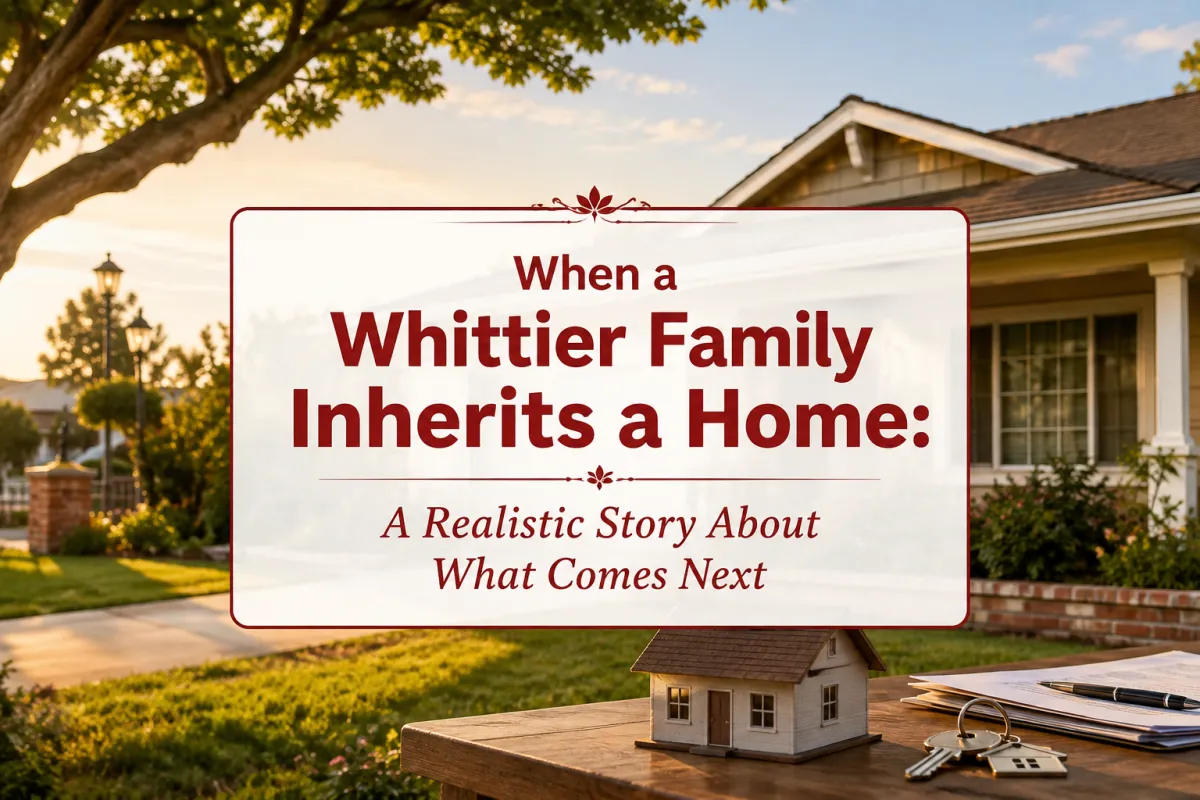 When a Whittier family inherits a home and decides what to do next