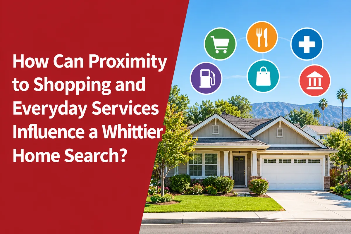 Whittier CA homes near shopping, restaurants, and everyday neighborhood services
