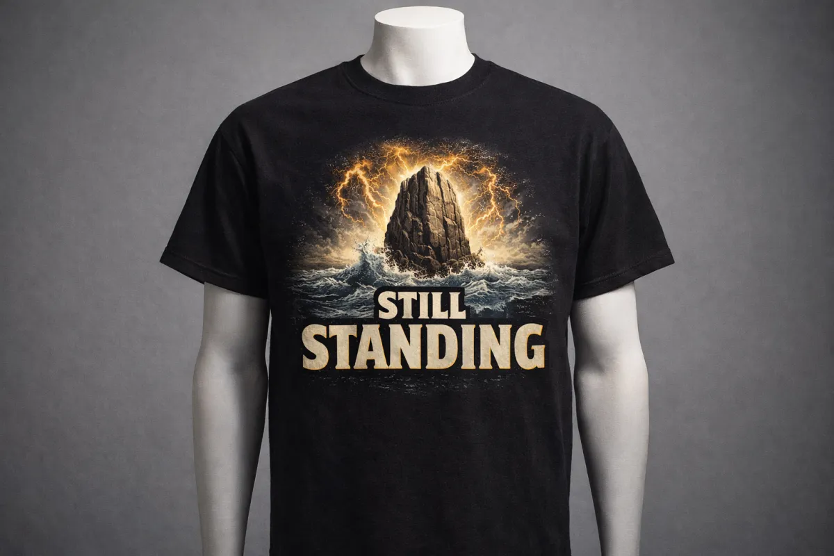 Featured gritty faith DTF design mockup