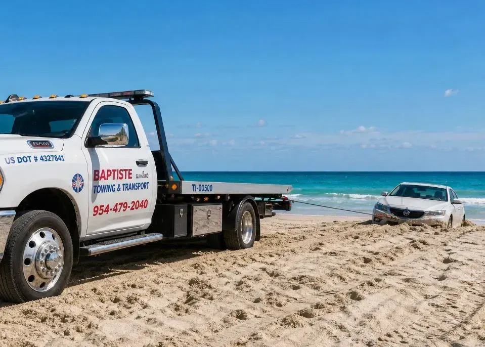 Winch out recovery in Broward County 24/7