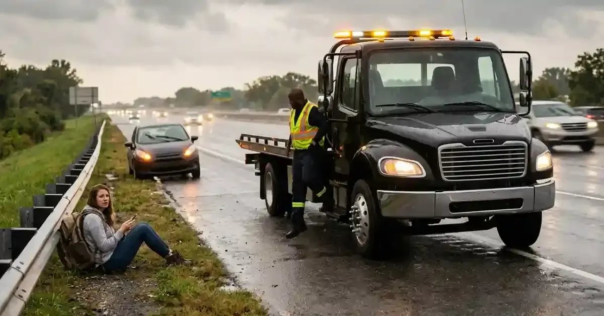 how long tow truck takes to arrive