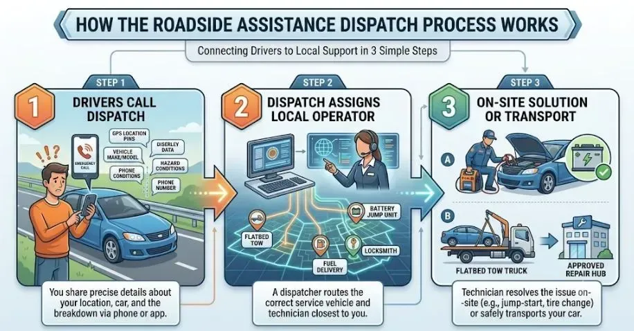 how roadside assistance works
