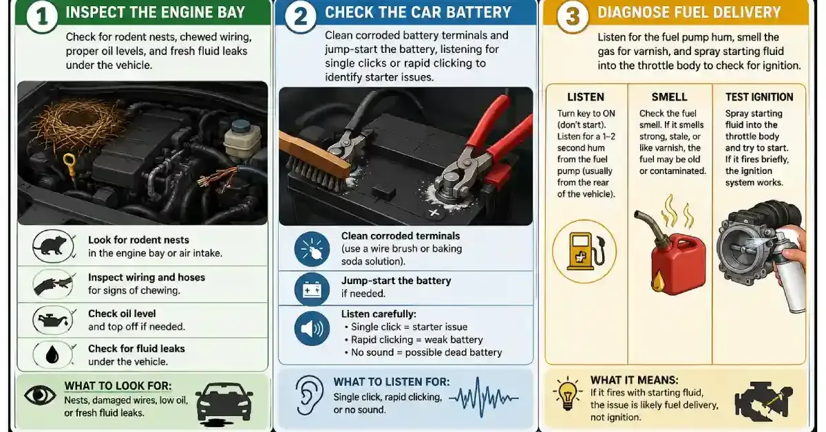 Revive A Car Sitting Idle For Long Time?