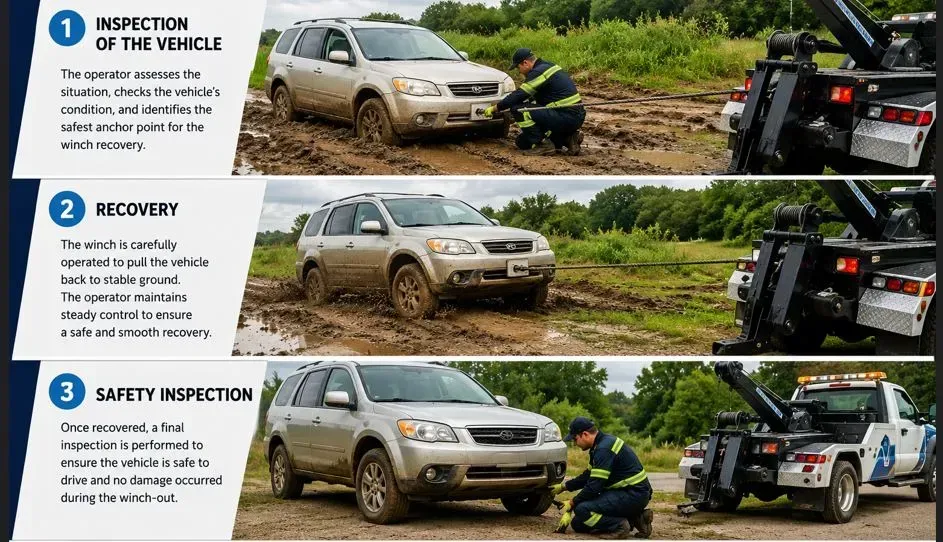 winch-out service process