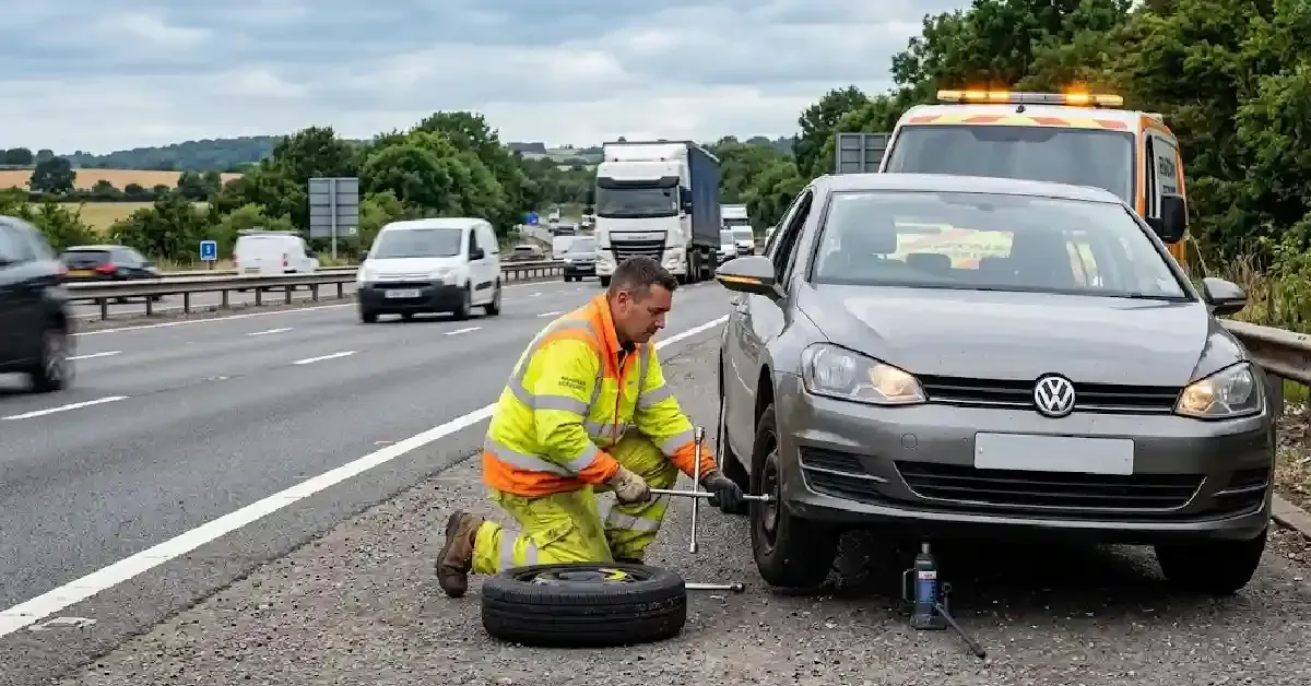 steps to take if vehicle tire gets flat