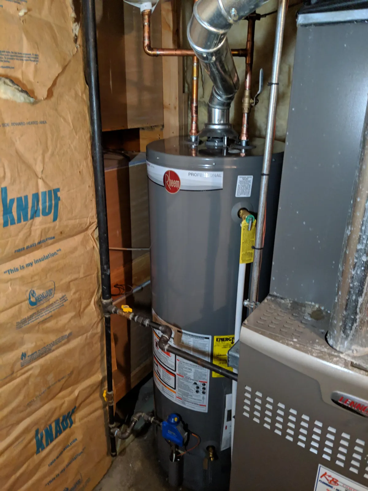 Fountain City Plumbing expert completed a water heater installation.
