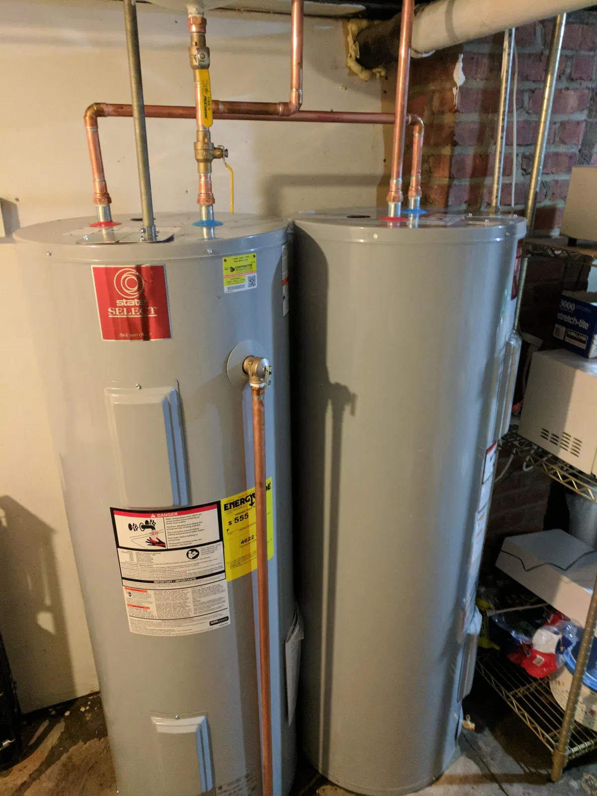 Water heater installation by a Fountain City Plumbing professional.