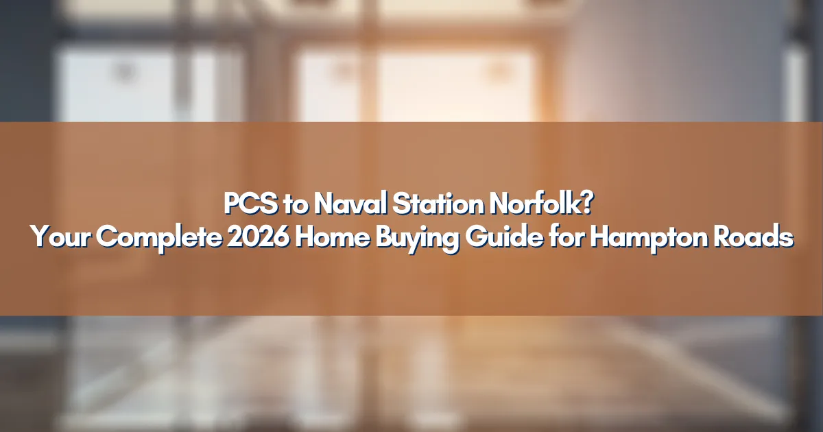 Naval Station Norfolk entrance with family moving to Chesapeake VA
