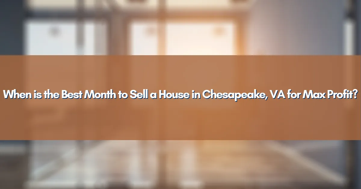 A beautiful suburban home in Chesapeake, Virginia during the spring season.