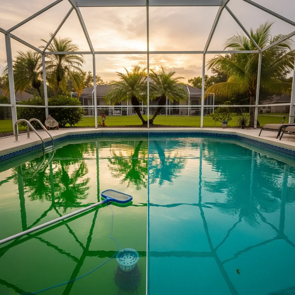 Green Pool Clean Up in Central Florida: How to Recover a Pool After Summer Storms