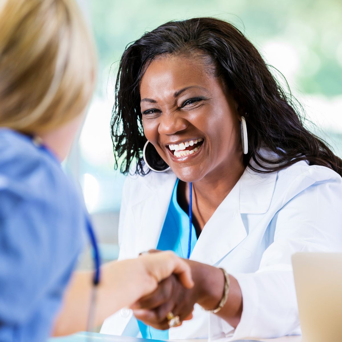 A smiling nurse image for hero section