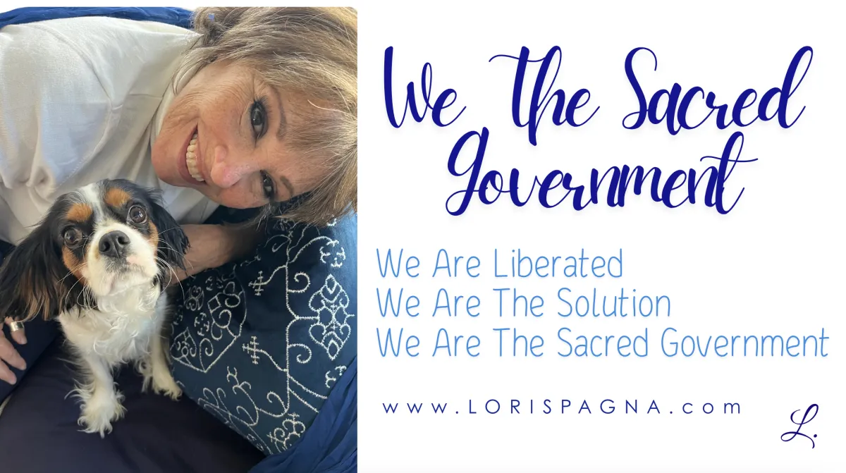 Lori Spagna leading a sacred government global healing meditation circle online