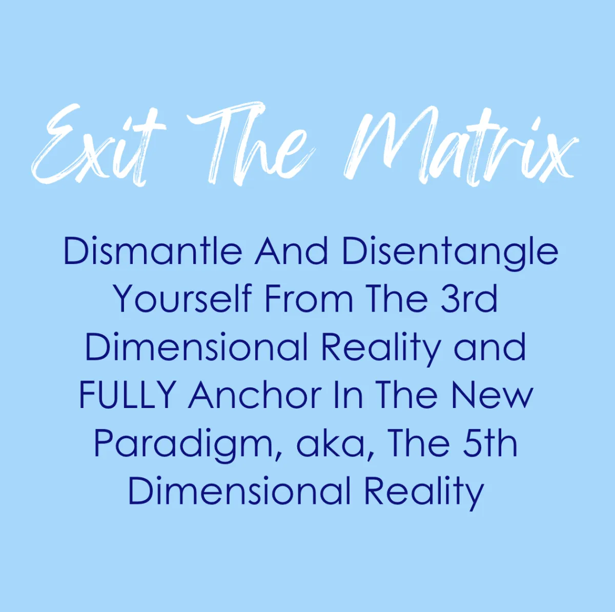 Exit The Matrix online course – escape 3D reality and anchor into 5D with Lori Spagna