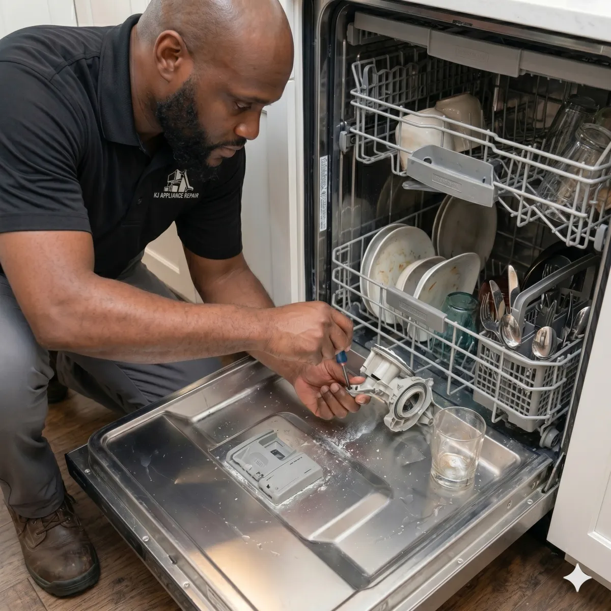 refrigerator repaired by KJ Appliance Repair