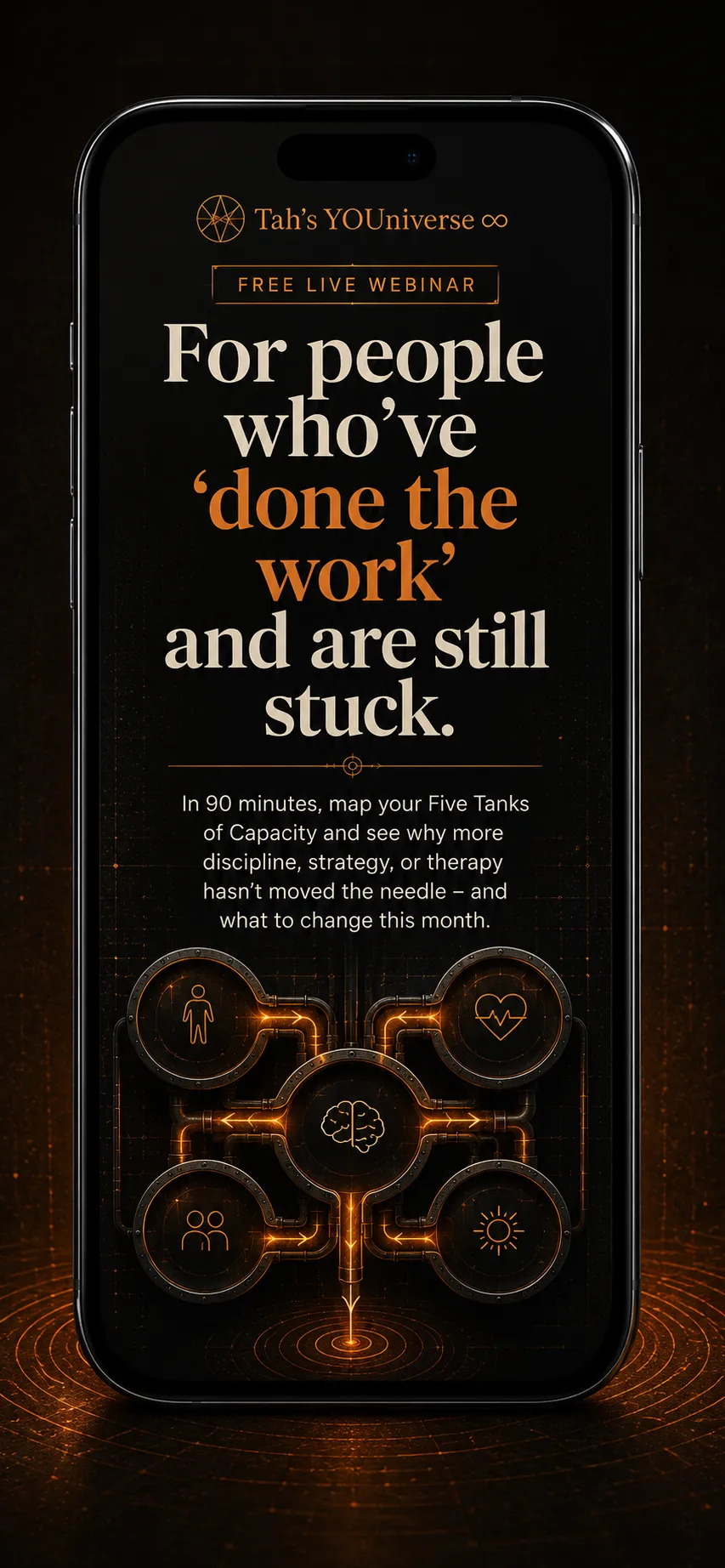 mockup phone with quote on it