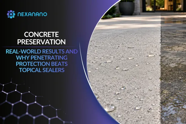 Concrete Preservation: Real-World Results and Why Penetrating Protection Outperforms Topical Sealers