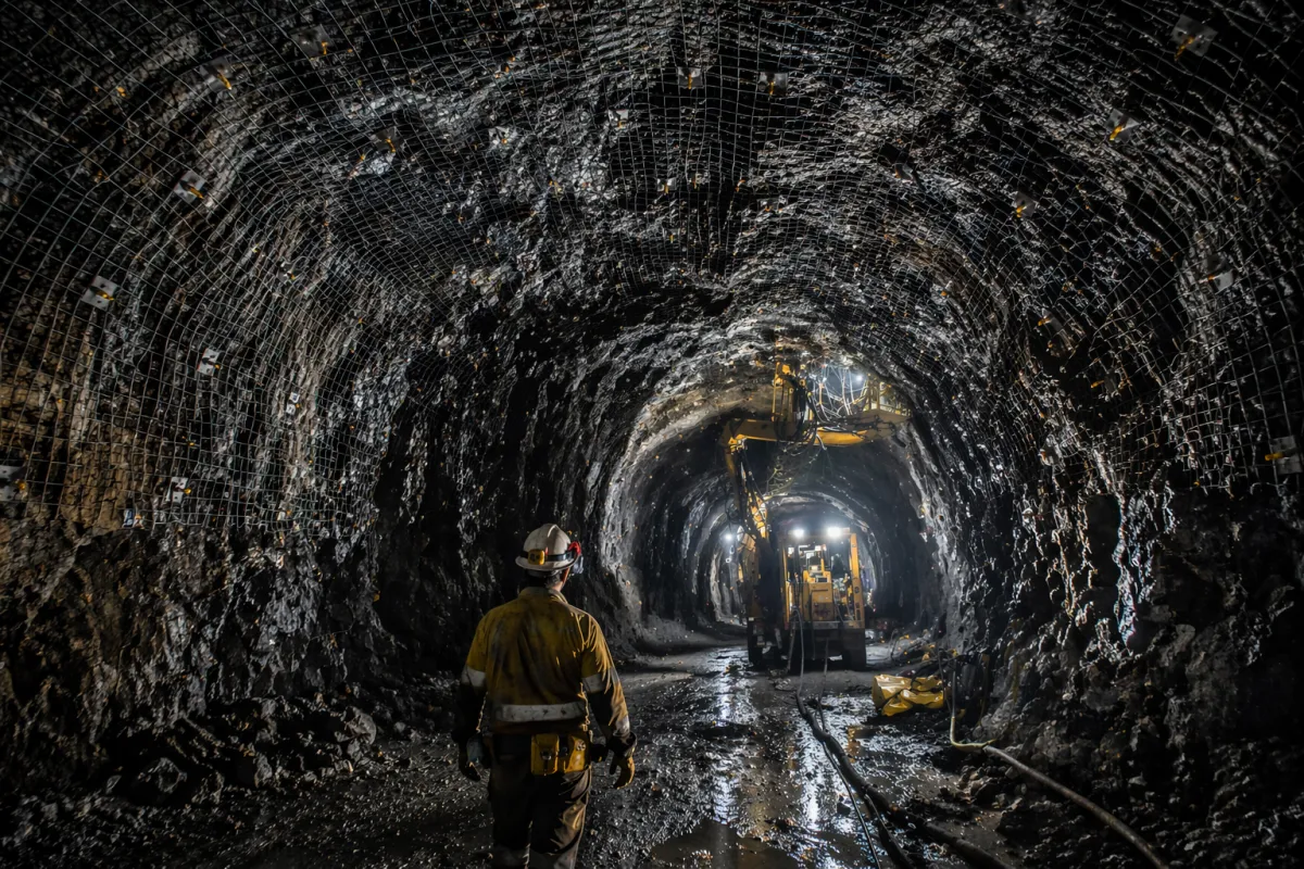 Underground and open-pit mining operations