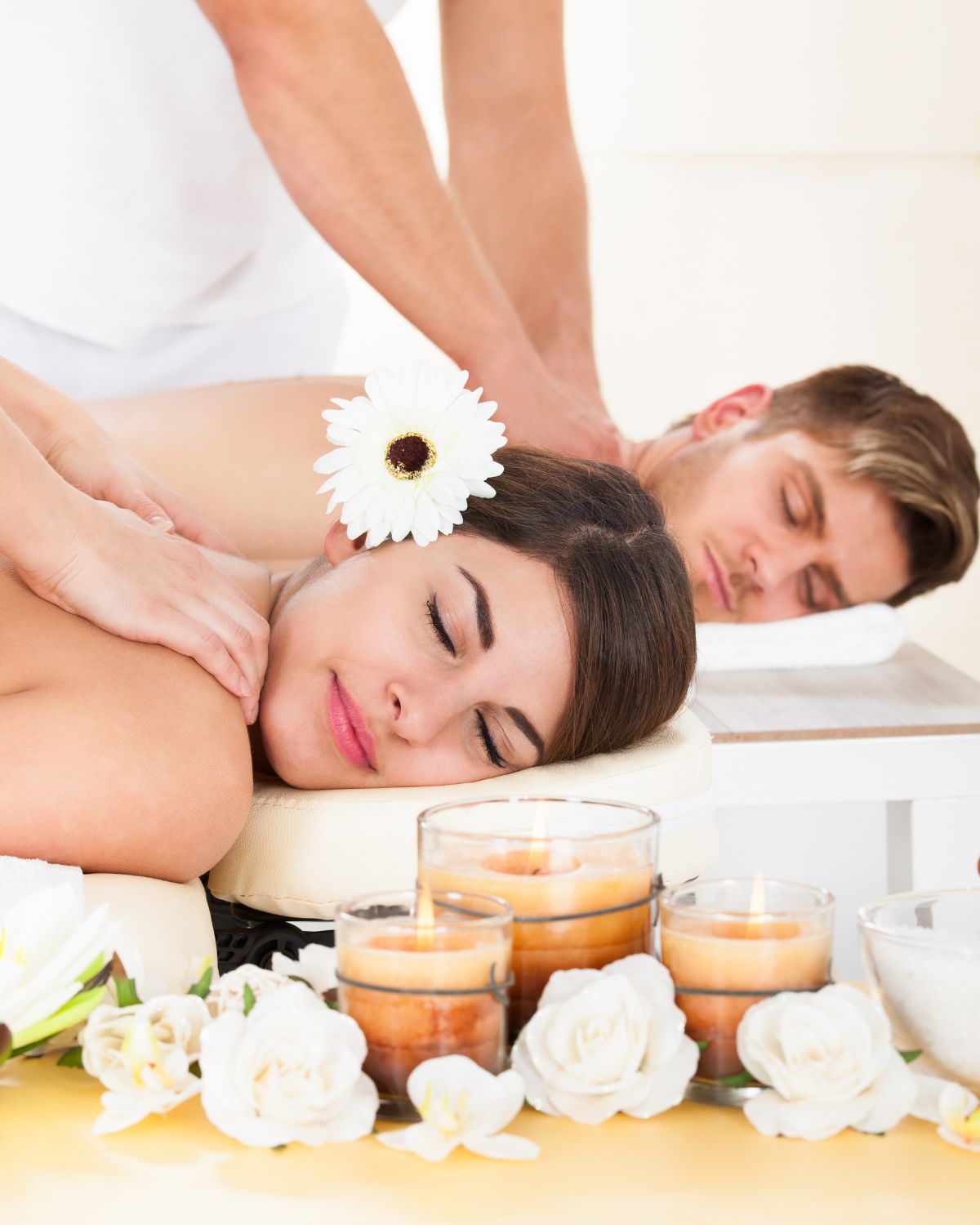 Relaxing Thai massage session in Houston performed in a calm, professional setting