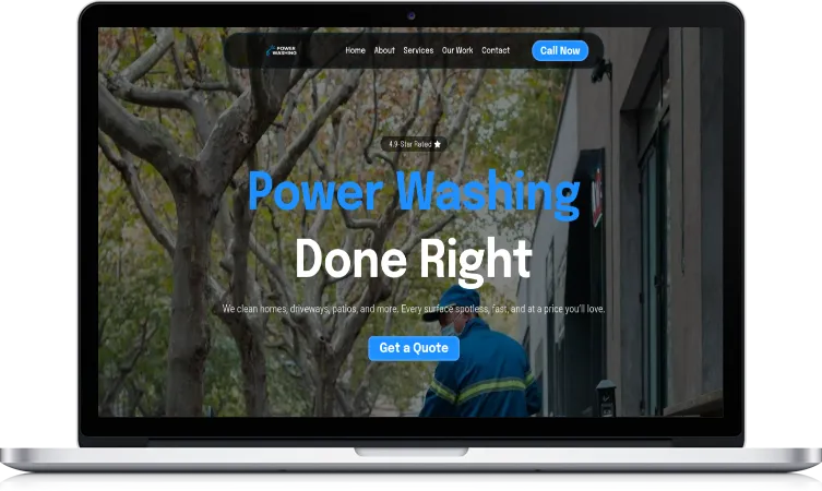 Pressure Wash Kick Websites