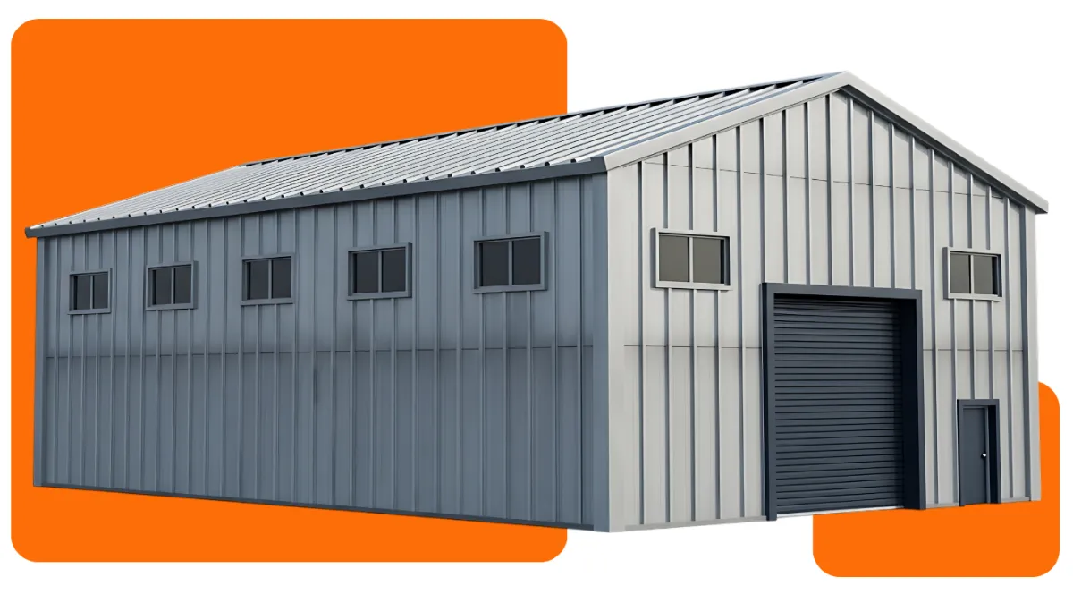 Custom steel warehouse built by Tampa Bay Metal Building in Florida