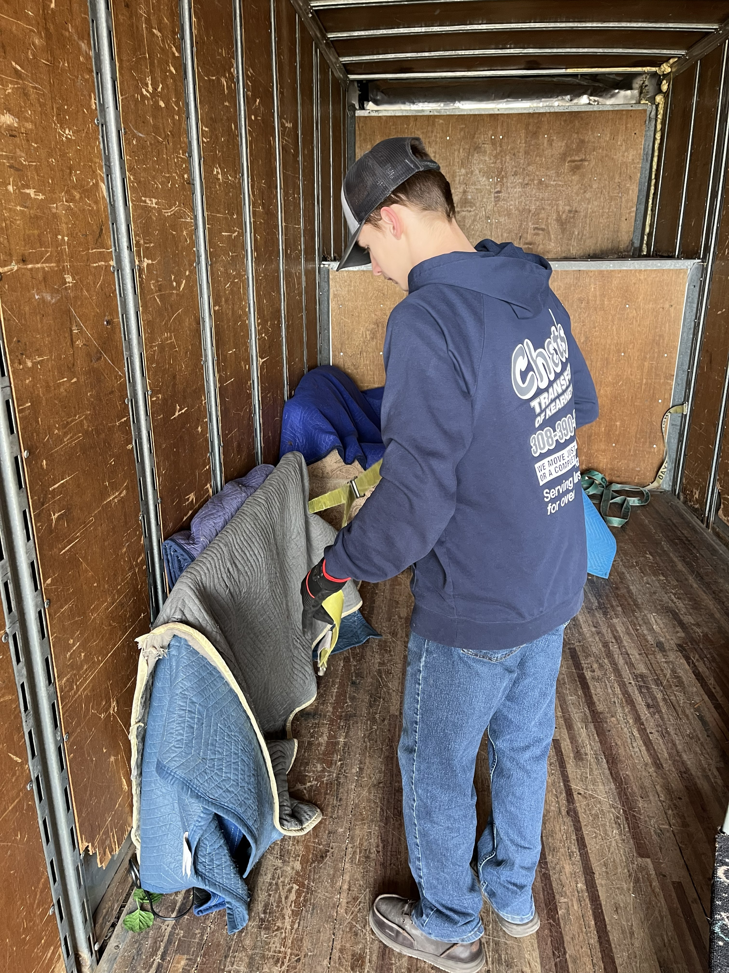 items prepared for moving by Chet's Transfer of Kearney, Inc.