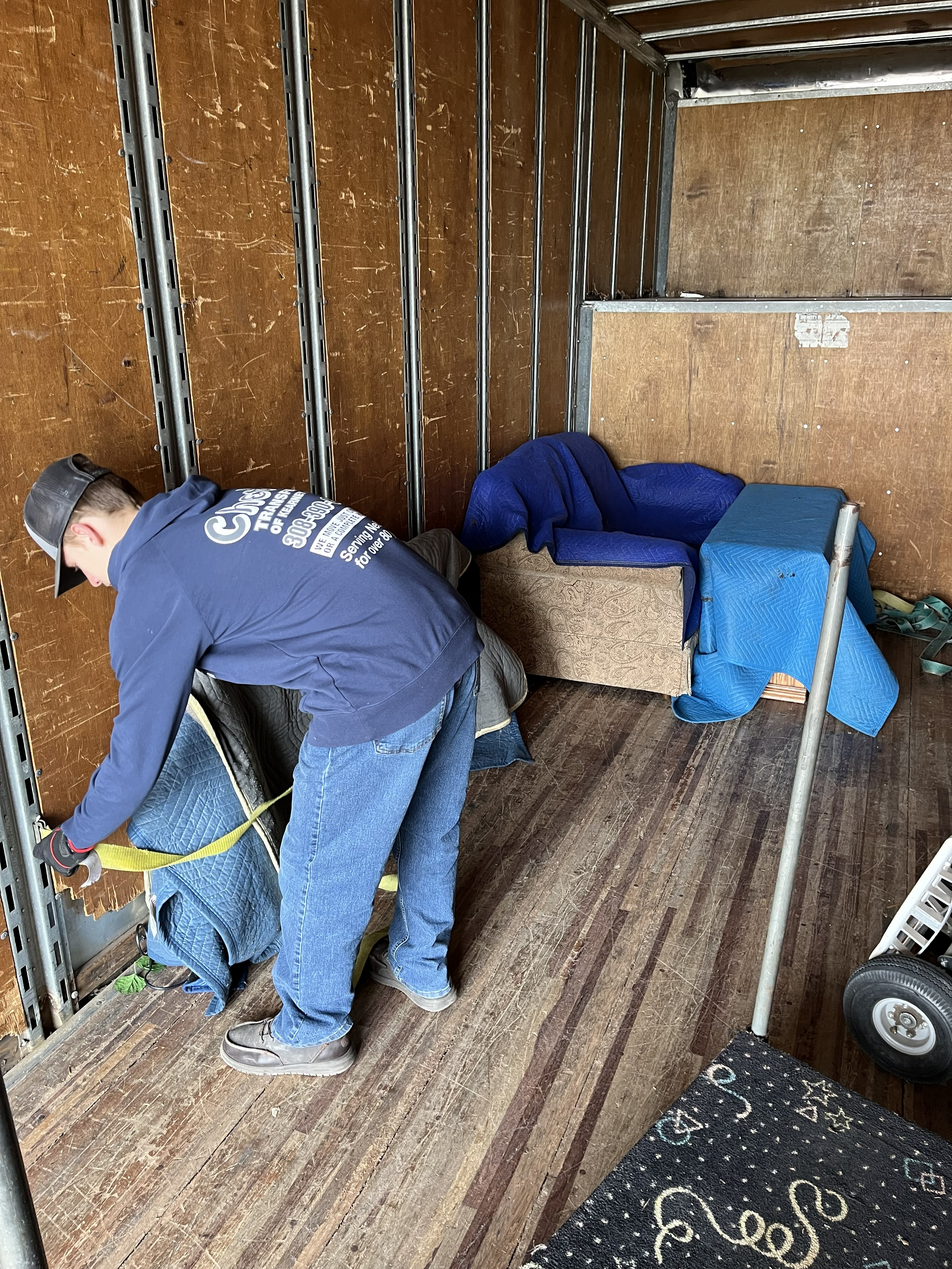 packaged items ready to be moved by Chet's Transfer of Kearney, Inc.