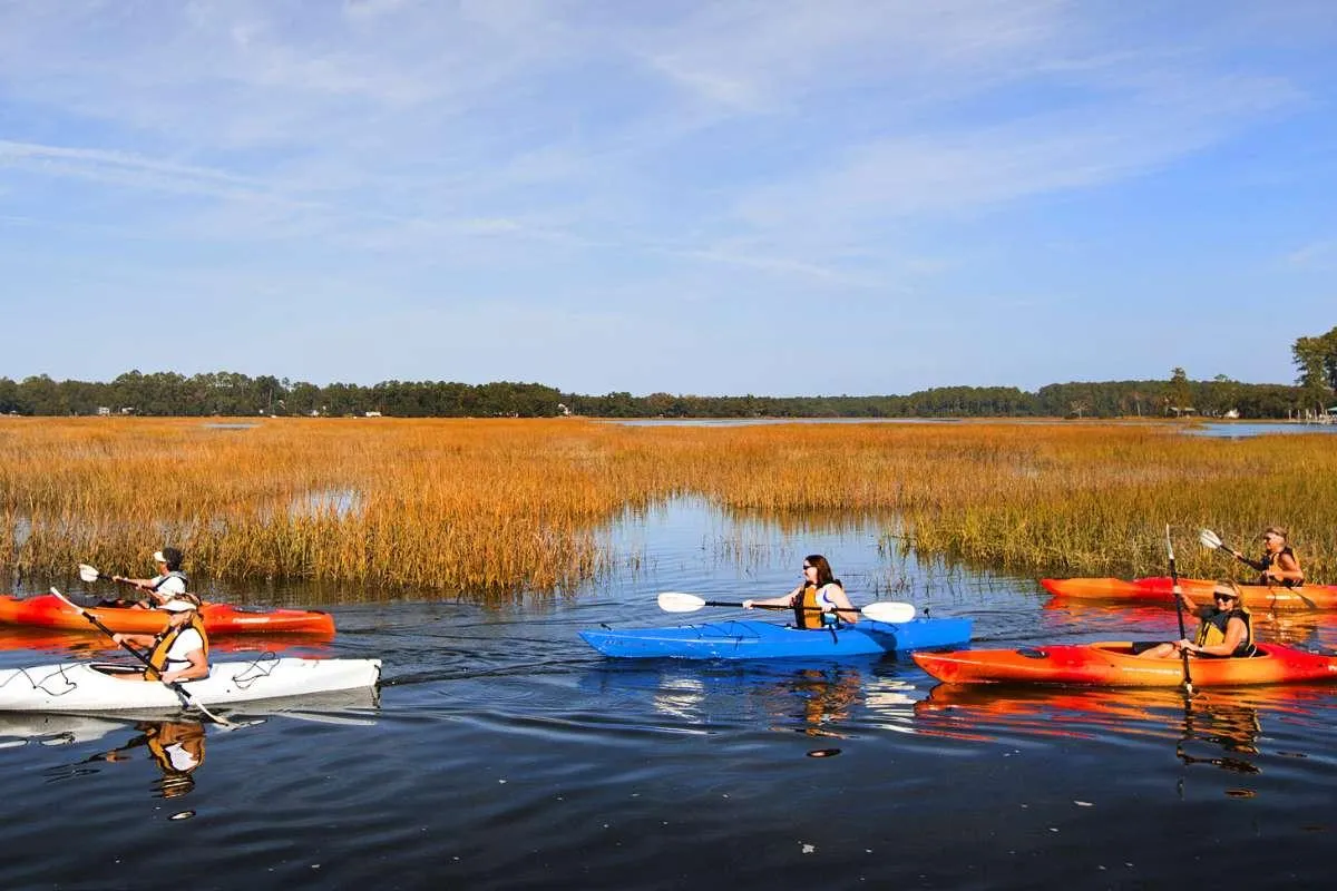 Water and Marsh activities near Richmond Hill, Georgia