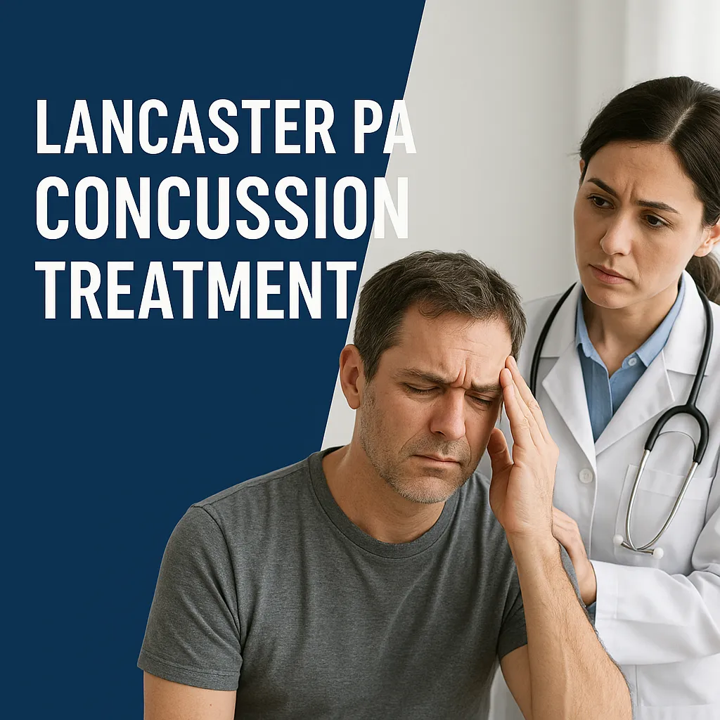 Patient in Lancaster having a neurofeedback therapy