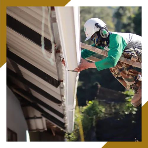 Same day gutter repair team fixing leaks during a service visit