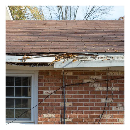 Gutter repair in Nashville, TN on a home with loose sections