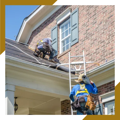 Downspout repair improving water flow away from a house in Murfreesboro, TN